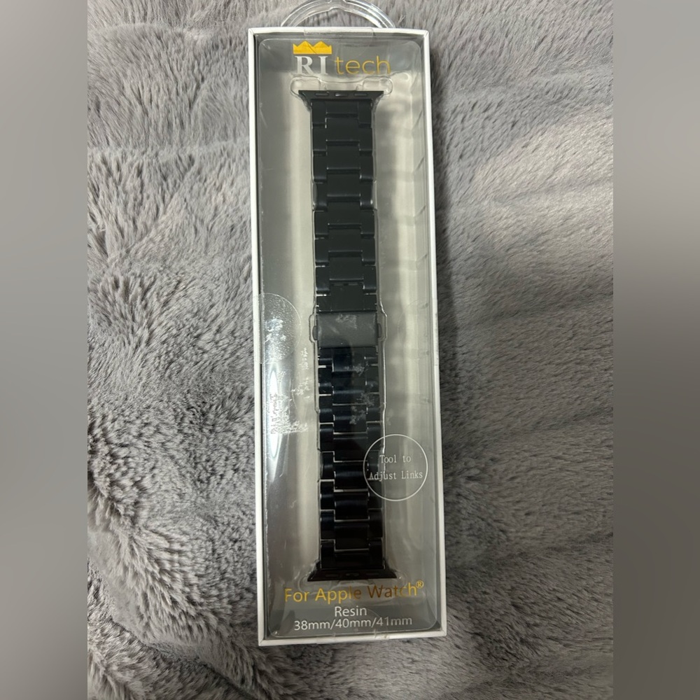 RItech For Apple Watch - 38 mm | 40 mm Black Resin.